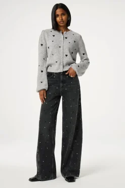 Fabienne Chapot Bonnie Wide Leg - Rhinestone> Denim
