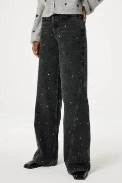 Fabienne Chapot Bonnie Wide Leg - Rhinestone> Denim